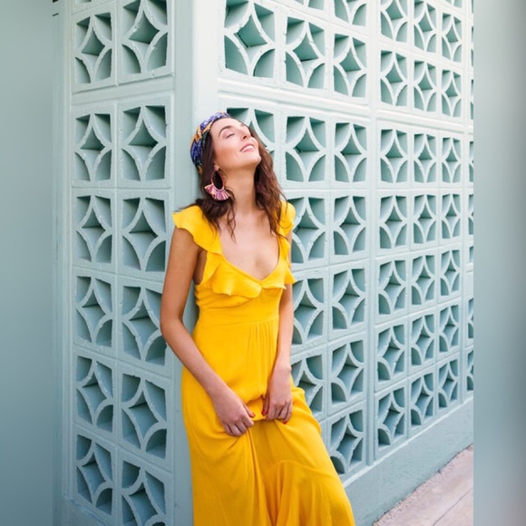 Anthropologie Larke Belle Ruffled Maxi Dress - Picture 4 of 7